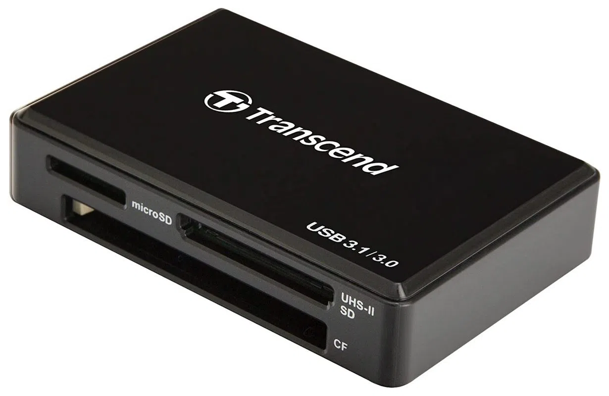 Кардридер Transcend TS-RDF9, micro-USB, USB Type-A, Чёрный