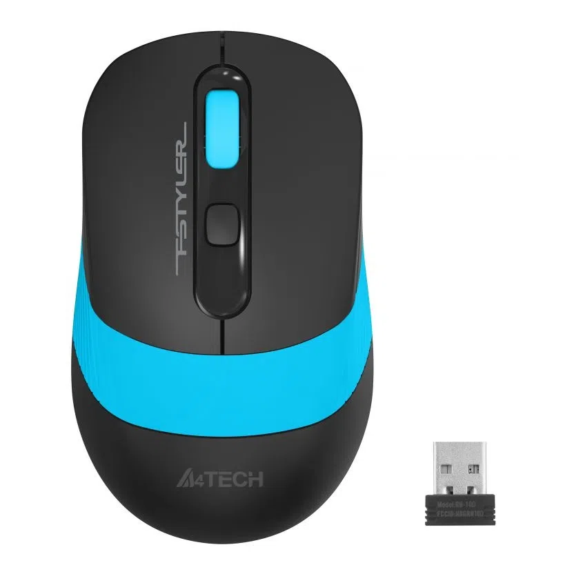 Mouse Wireless A4Tech FG10, Negru/Albastru