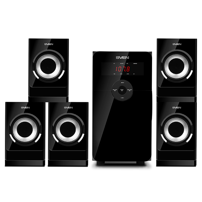 Sistem audio SVEN HT-201, Negru