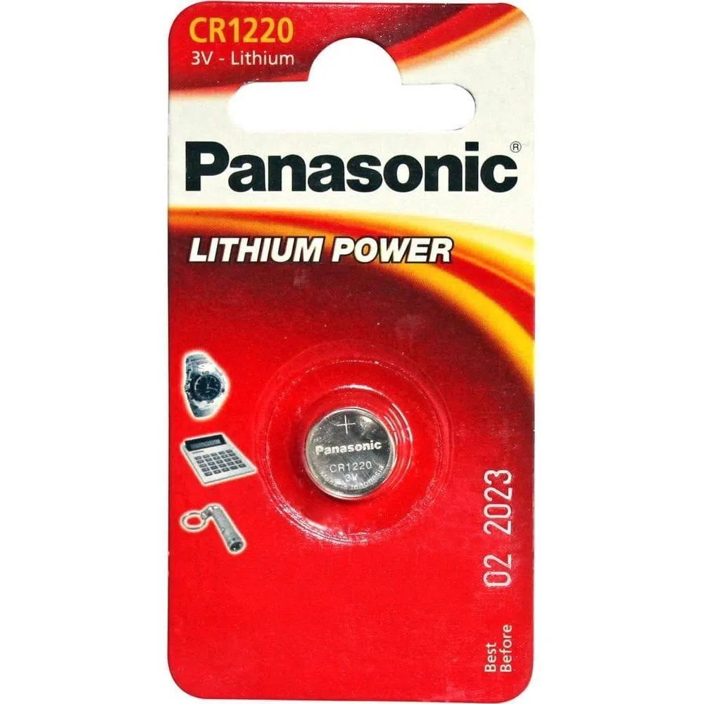 Button Cell Battery Panasonic CR-1220EL, CR1220, 1pcs.