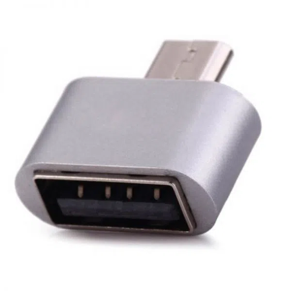 Adaptor Remax RA-OTG, micro-USB (M)/USB Type-A, Argintiu