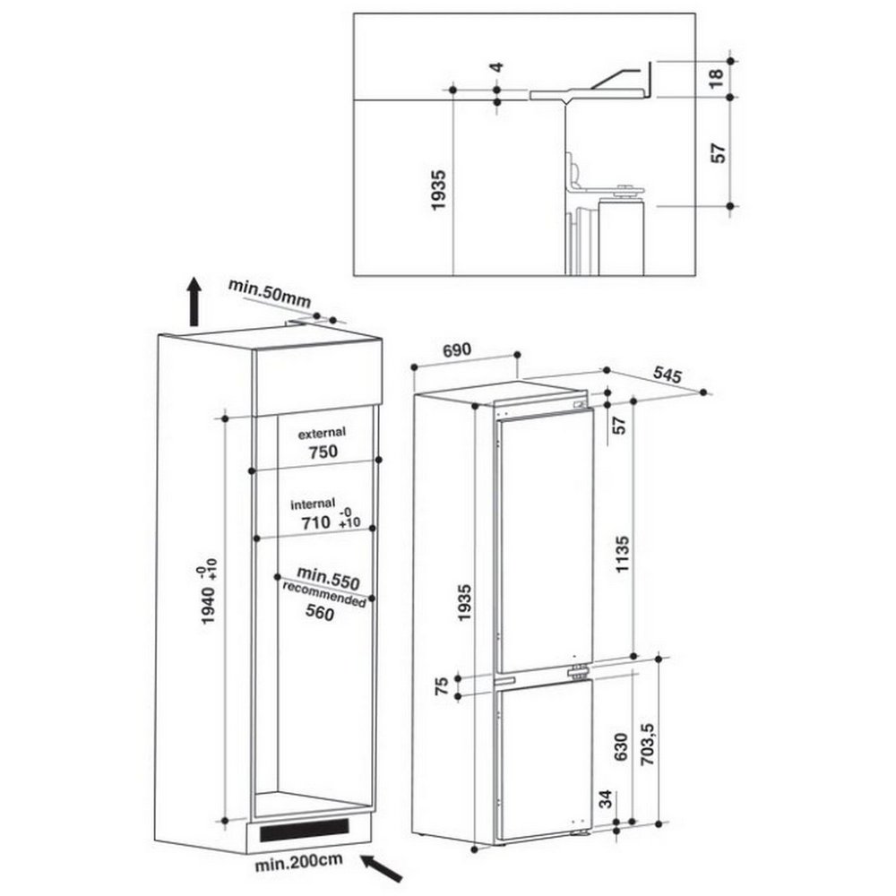 Frigider Whirlpool SP40 801, Alb