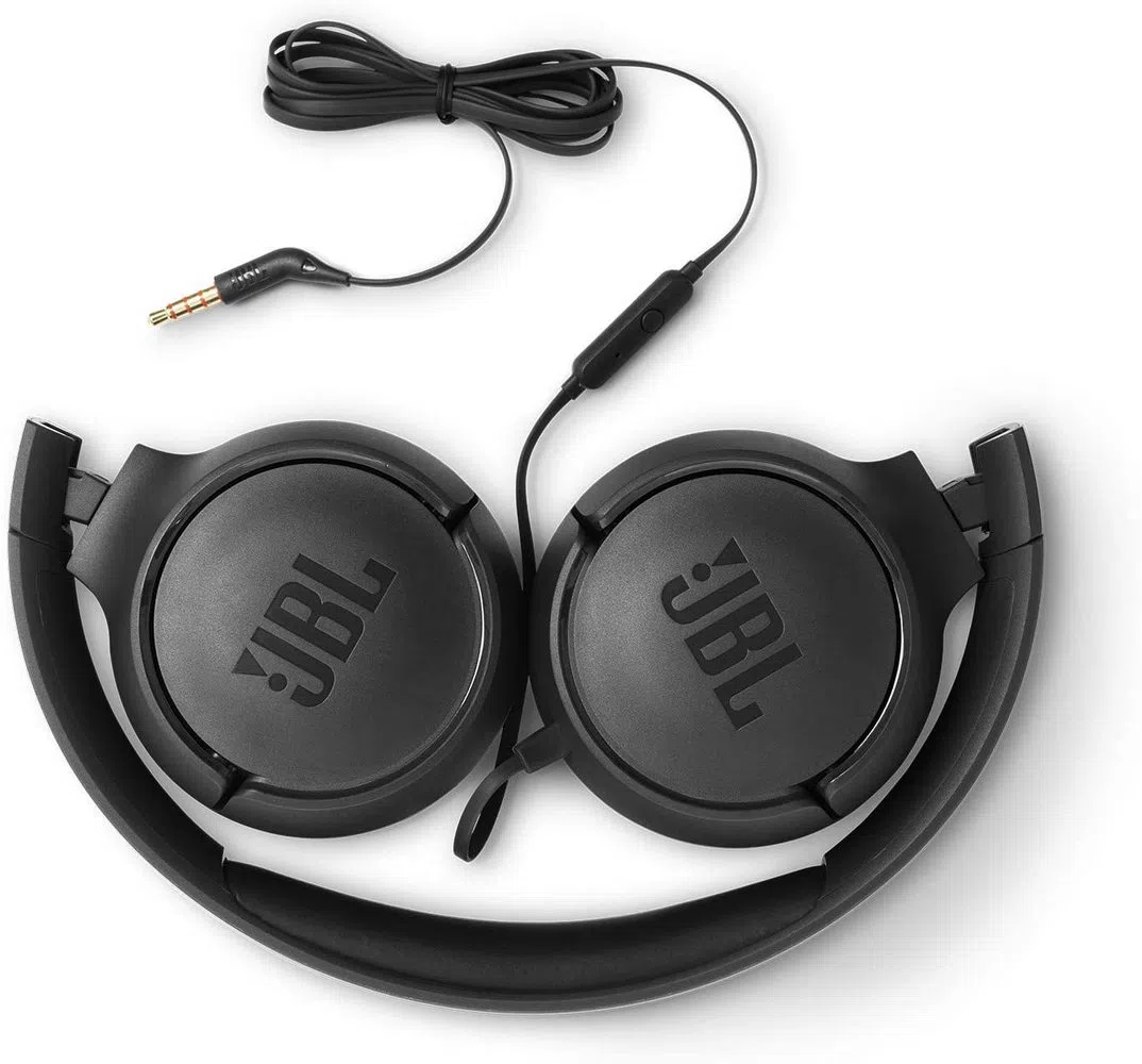 Căști pentru divertisment la domiciliu JBL Tune 500, Cu fir, Negru