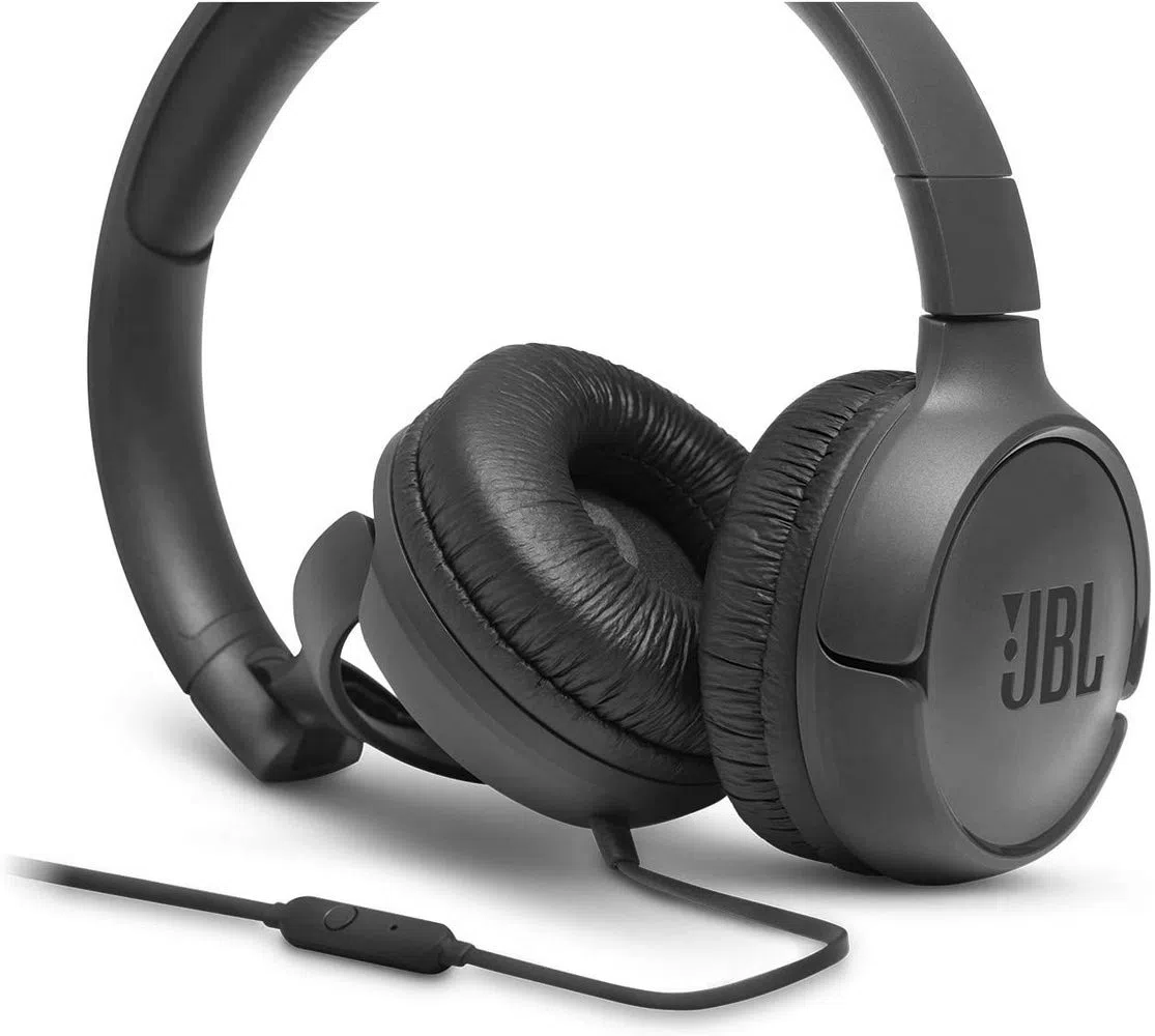 Наушники для домашнего развлечения JBL Tune 500, Проводной аналоговый, Чёрный