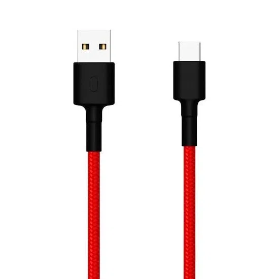 Cablu de încărcare Xiaomi SJX10ZM, Type-C/USB Type-A, 1m, Roșu