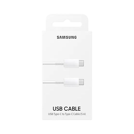 Кабель для зарядки и синхронизации Samsung EP-DN975BWRGRU, USB Type-C (F)/Type-C, 1м, Белый