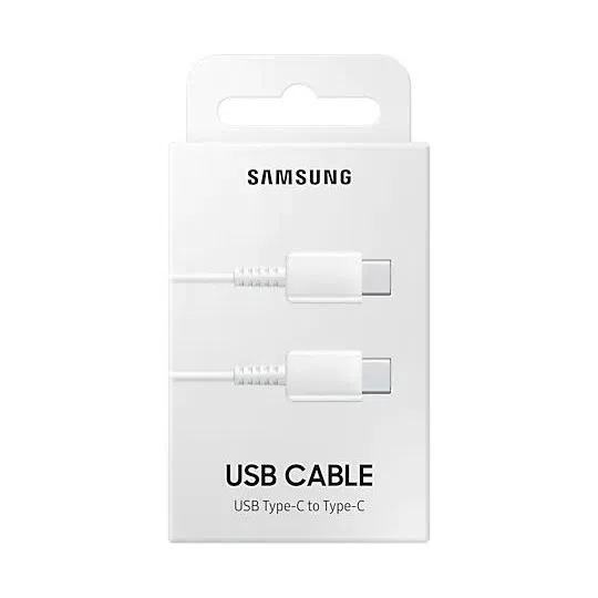 Cablu de încărcare Samsung EP-DA705BWRGRU, Type-C/Type-C, 1m, Alb