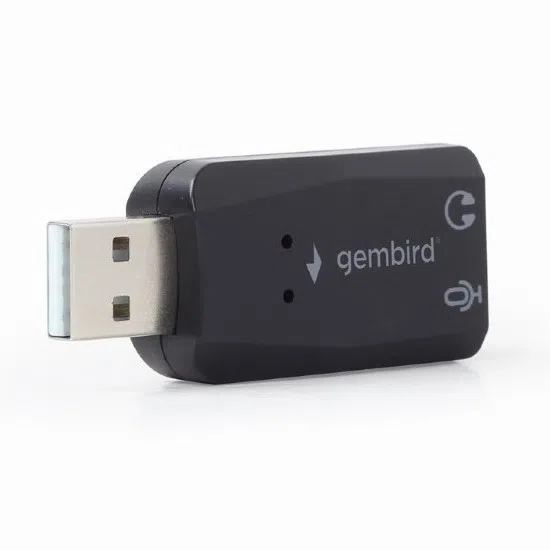 Sound Card Gembird SC-USB2.0-01, USB, 2x3.5 mm sockets: stereo output, microphone mono input