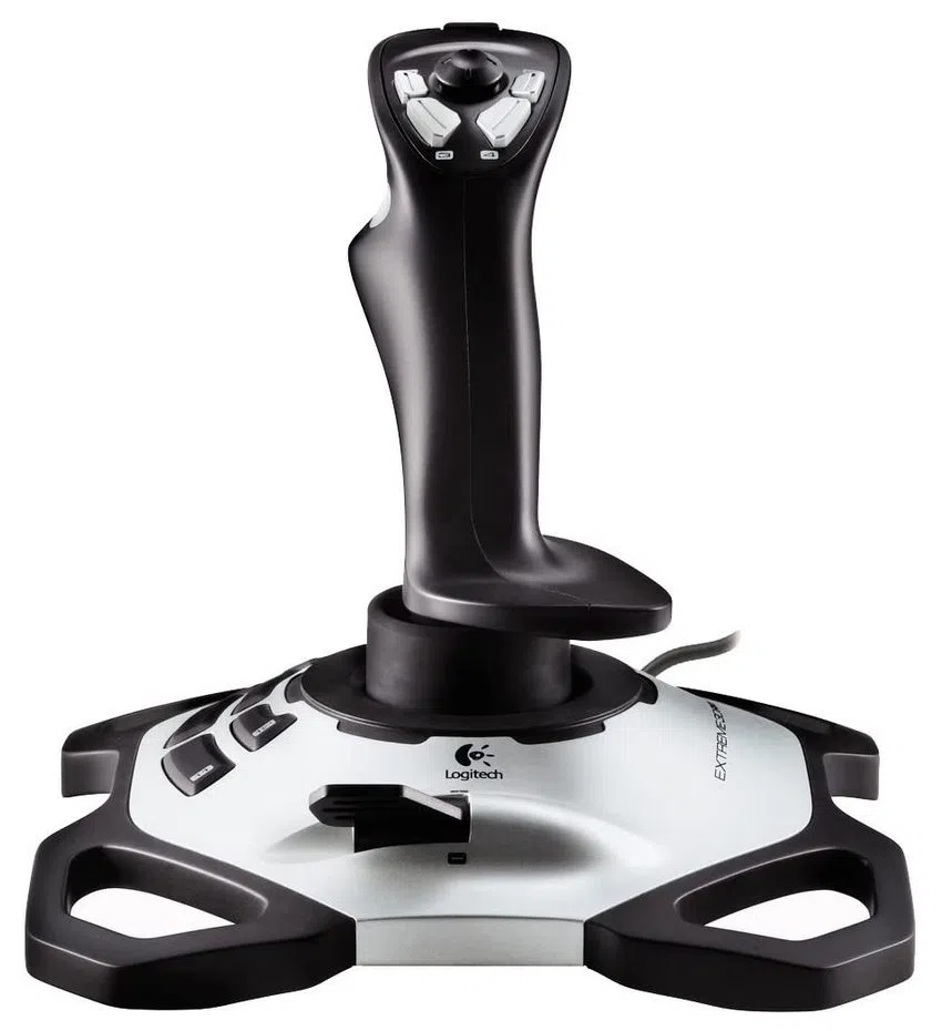 Joystick pentru jocuri Logitech Extreme 3D Pro, Argintiu