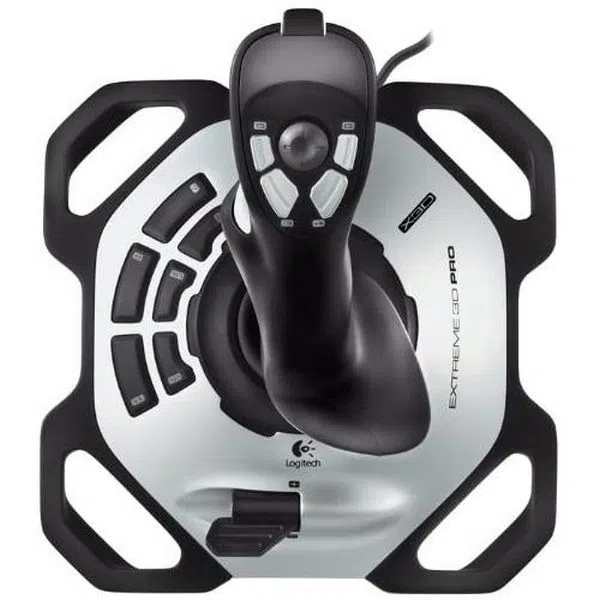 Joystick pentru jocuri Logitech Extreme 3D Pro, Argintiu