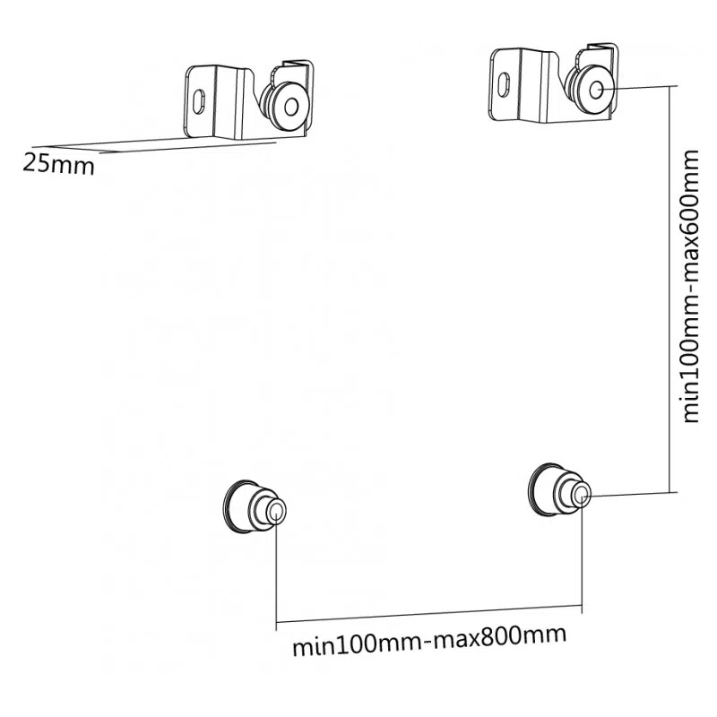 Крепление для ТВ MULTI-SLIM 13"-70"