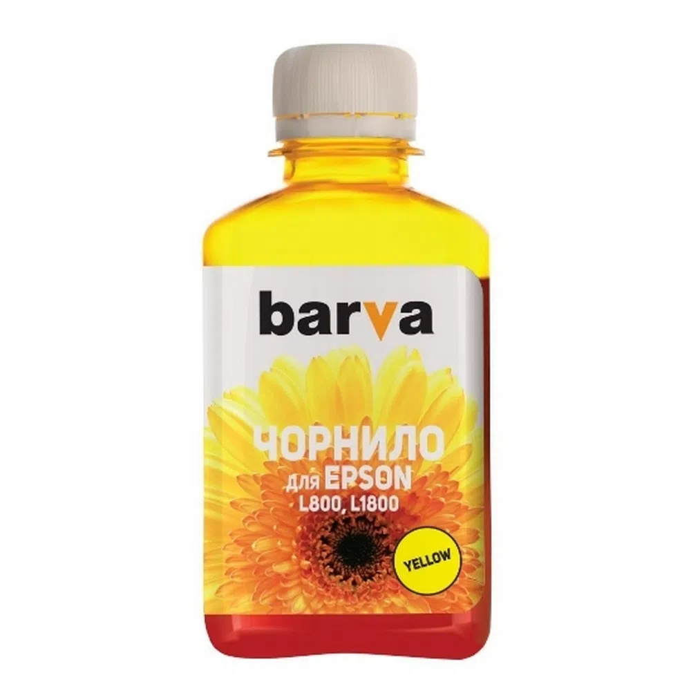 Контейнер с чернилами Barva PN-EL800N, L800 yellow 180 gr Barva, Желтый