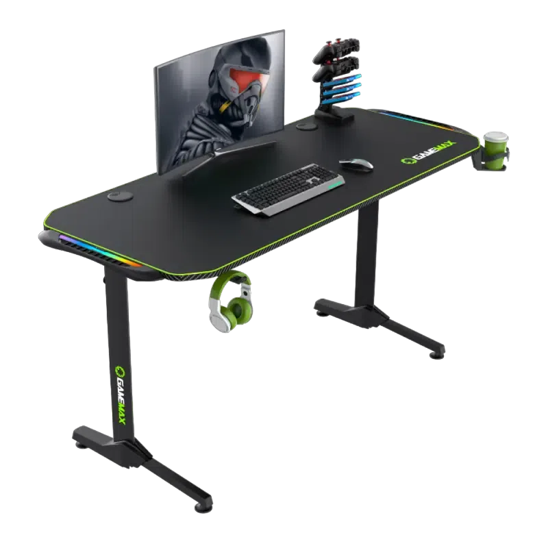 Игровой стол Gamemax D140-Carbon RGB, Чёрный