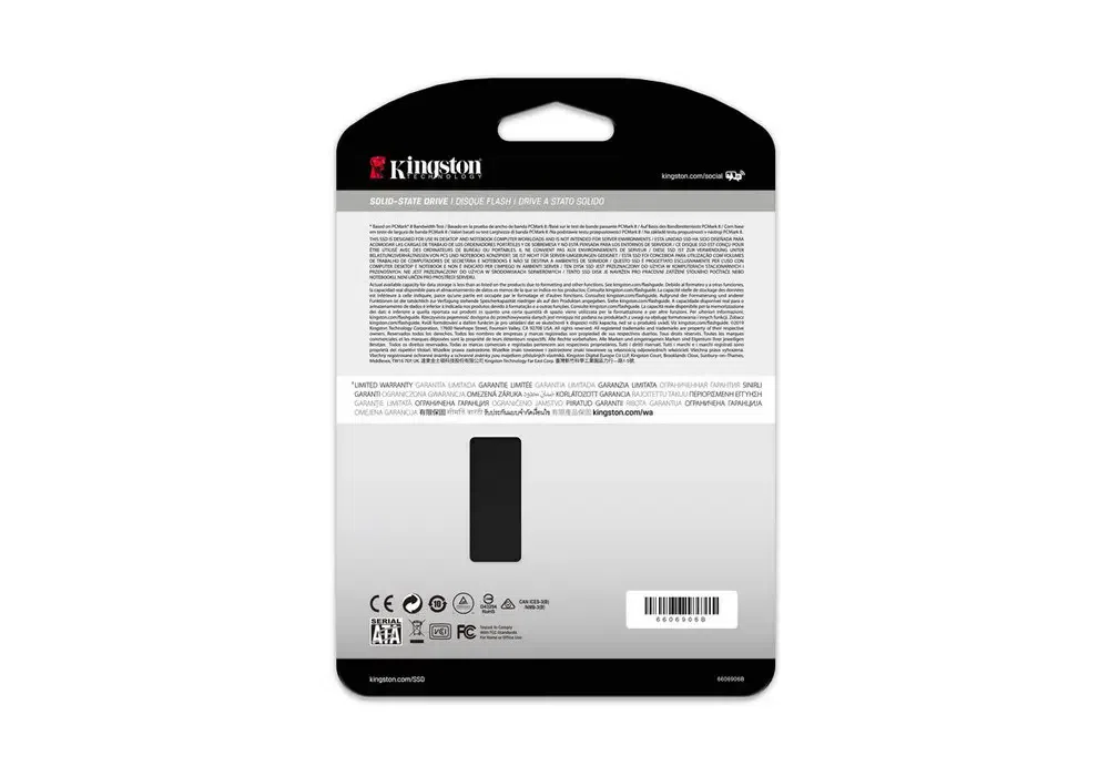 Накопитель SSD Kingston KC600, 256Гб, SKC600/256G