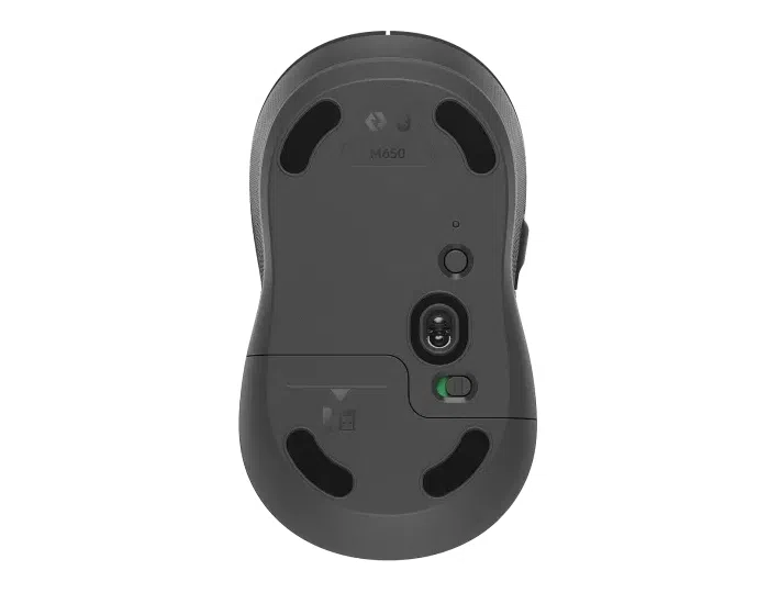 Wireless Mouse Logitech M650 Signature, Optical, 400-4000 dpi, 5 buttons, 1xAA, 2.4GHz/BT, Black