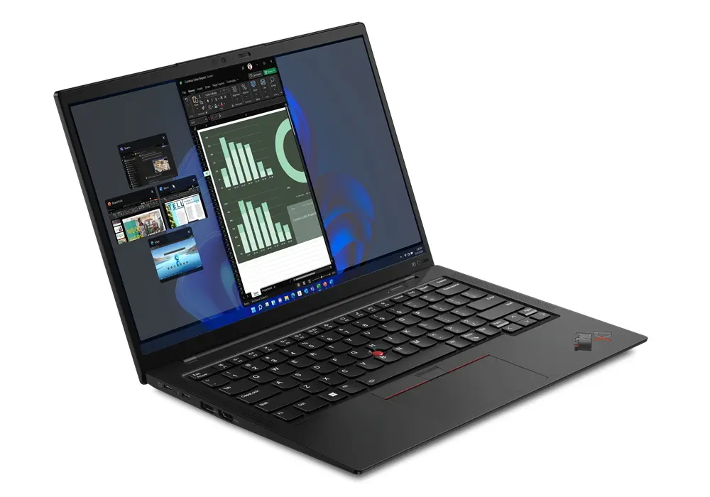 Laptop Business 14" Lenovo ThinkPad X1 Carbon Gen 10, Negru, Intel Core i7-1255U, 16GB/512GB, Windows 11 Pro