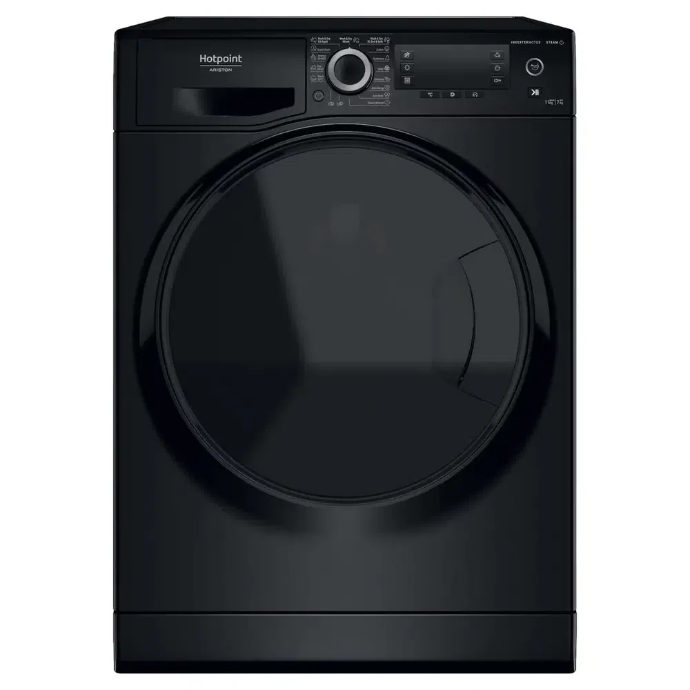 Стирально-сушильная машина Hotpoint-Ariston NDD 11725 BDA EE, 11кг, Чёрный