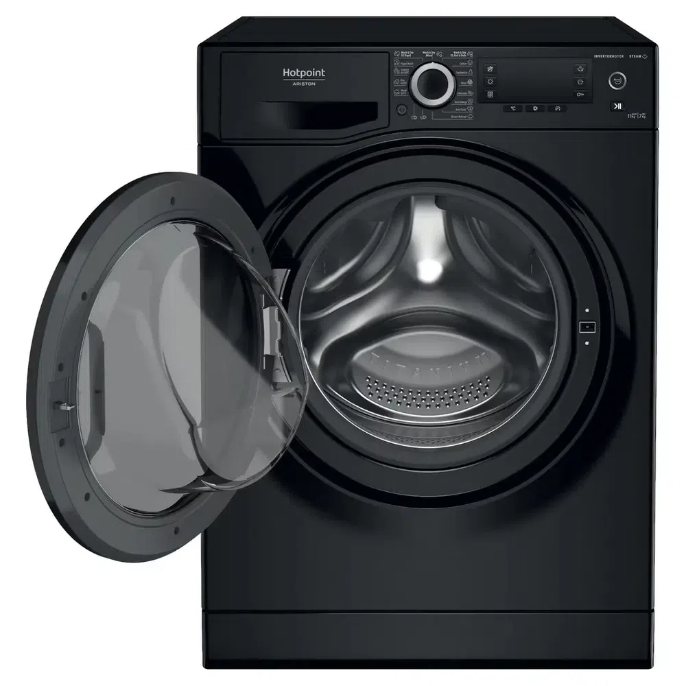 Mașină de spălat cu uscător Hotpoint-Ariston NDD 11725 BDA EE, 11kg, Negru