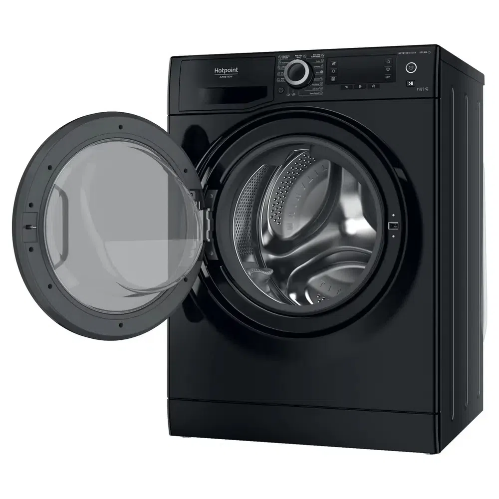 Mașină de spălat cu uscător Hotpoint-Ariston NDD 11725 BDA EE, 11kg, Negru