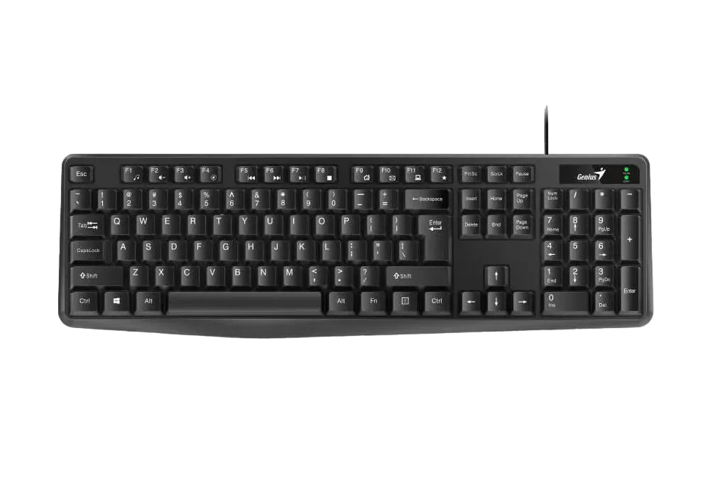 Клавиатура Genius KB-117, Проводное, Чёрный