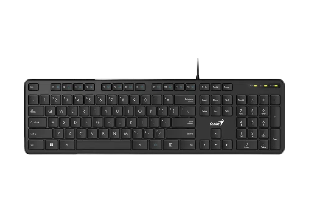 Tastatură Genius SlimStar M200, Cu fir, Negru