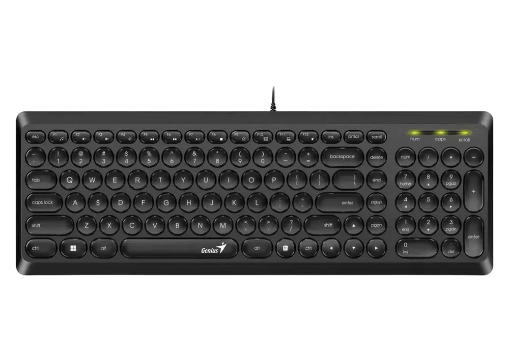 Tastatură Genius SlimStar Q200, Cu fir, Negru