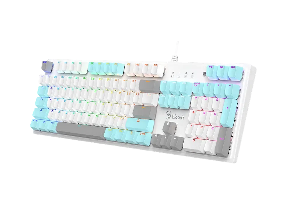 Tastatură Bloody S510R, Cu fir, White