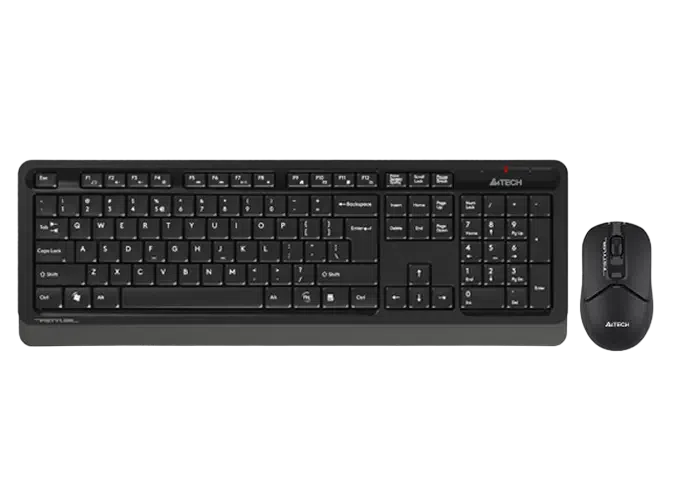 Set Tastatură + Mouse A4Tech FG1012S, Fără fir, Negru