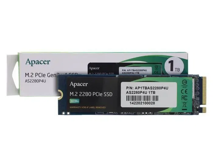 Unitate SSD Apacer AS2280P4U, 1024GB, AP1TBAS2280P4U-1