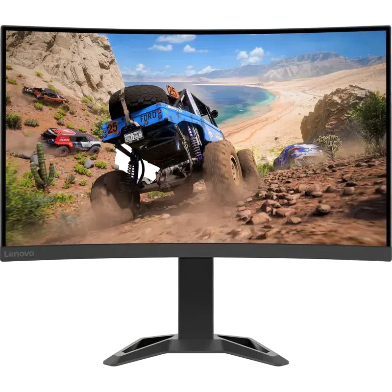 27" Игровой монитор Lenovo G27qc-30, VA 2560x1440 WQHD, Чёрный