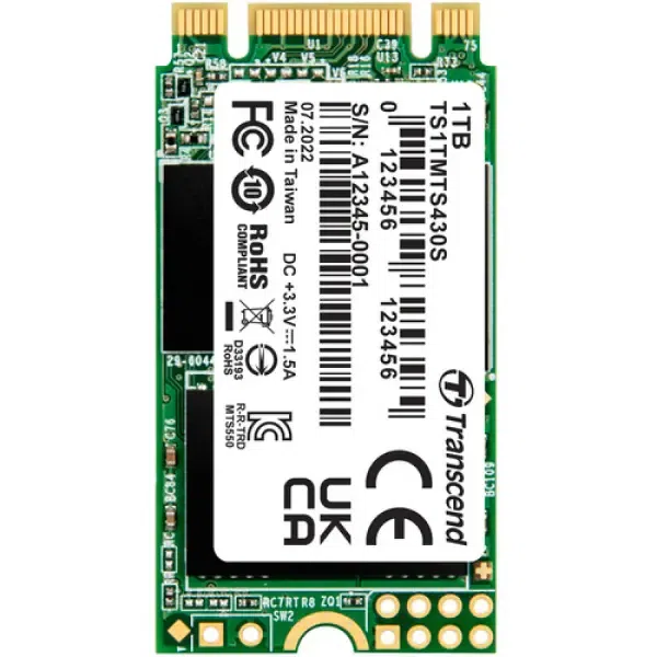 Unitate SSD Transcend MTS430S, 1000GB, TS1TMTS430S