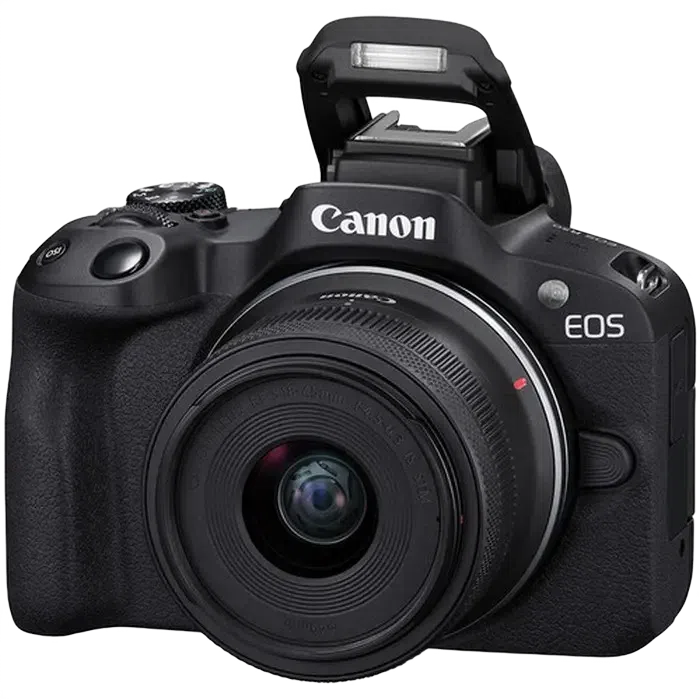 Беззеркальный фотоаппарат Canon EOS R50 Blac & RF-S 18-45mm & RF-S 55-210mm KIT, Чёрный