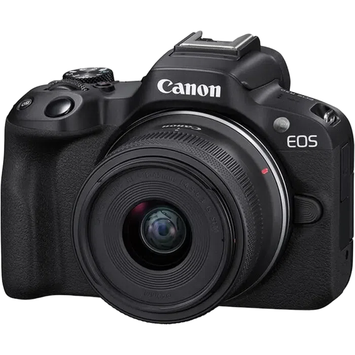 Беззеркальный фотоаппарат Canon EOS R50 Blac & RF-S 18-45mm & RF-S 55-210mm KIT, Чёрный