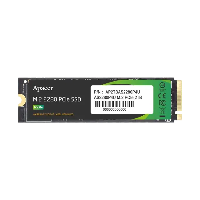 Unitate SSD Apacer AS2280P4U, 2000GB, AP2TBAS2280P4U-1