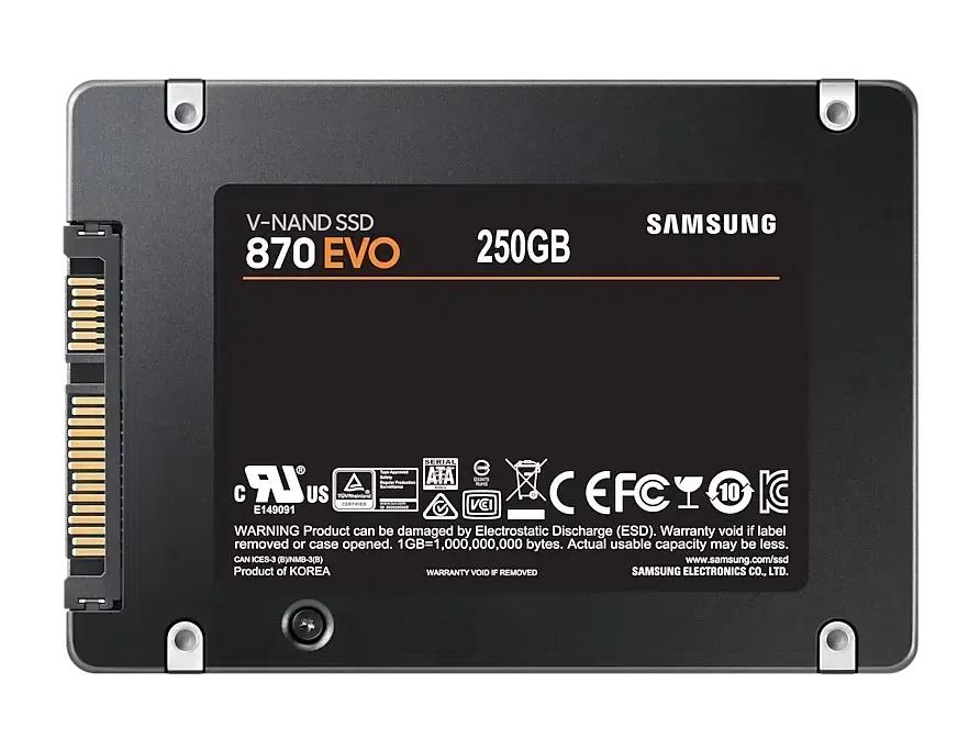 Unitate SSD Samsung 870 EVO MZ-77E250, 250GB, MZ-77E250B/KR