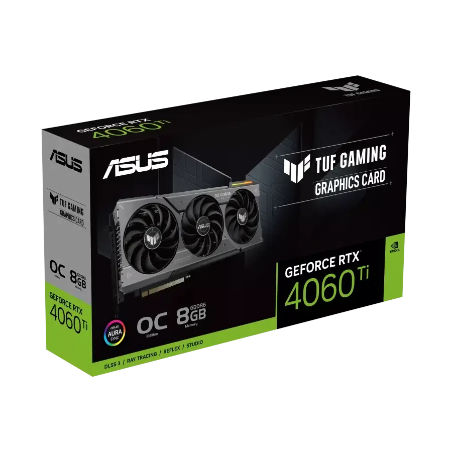 Placă Video ASUS TUF-RTX4060TI-O8GGAMING, 8GB GDDR6X 128bit (TUF-RTX4060TI-O8GGAMING)