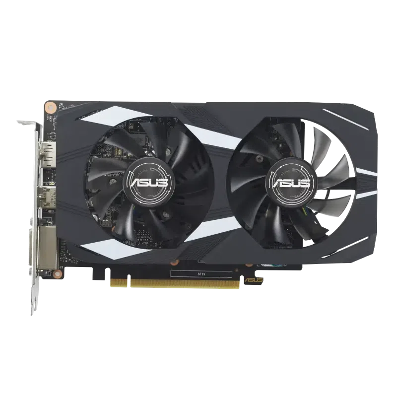 Видеокарта ASUS DUAL-GTX1650-O4GD6-P-EVO, 4ГБ GDDR6 128бит (DUAL-GTX1650-O4GD6-P-EVO)