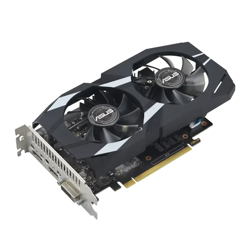 Видеокарта ASUS DUAL-GTX1650-O4GD6-P-EVO, 4ГБ GDDR6 128бит (DUAL-GTX1650-O4GD6-P-EVO)