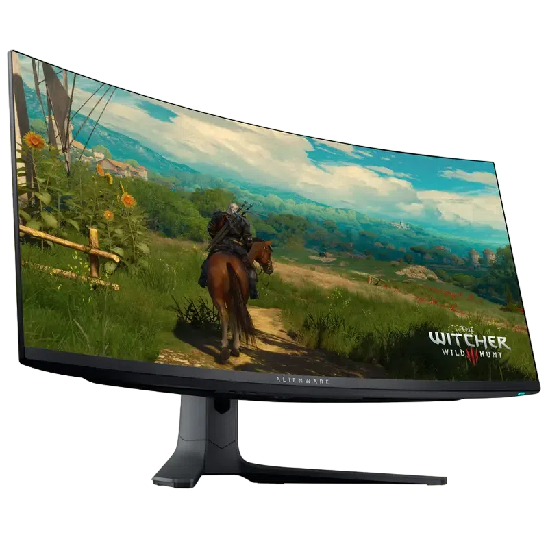 34" Monitor Gaming DELL AW3423DWF, QD OLED 3440x1440 WQHD, Negru