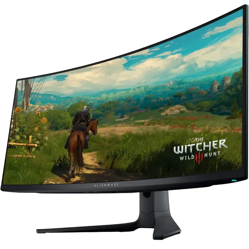 34" Monitor Gaming DELL AW3423DWF, QD OLED 3440x1440 WQHD, Negru