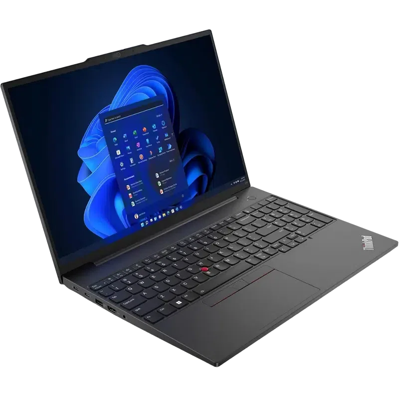 Ноутбук для бизнеса 16" Lenovo ThinkPad E16 Gen 1, Graphite Black, Intel Core i5-1335U, 16Гб/512Гб, Без ОС