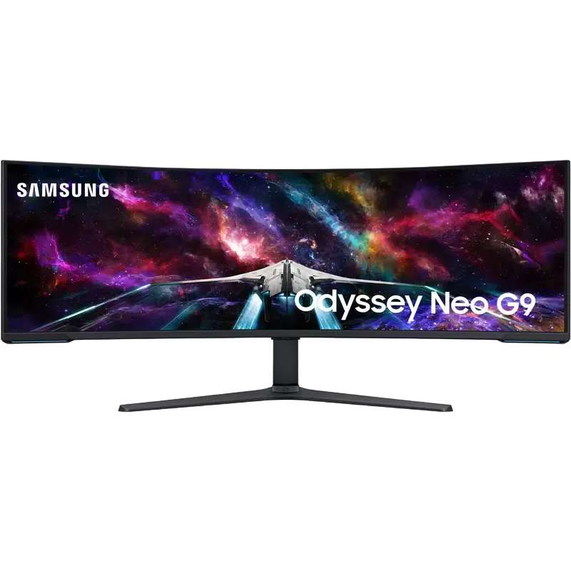 57" Monitor Gaming Samsung S57CG95, VA 7680x2160, Alb | Negru