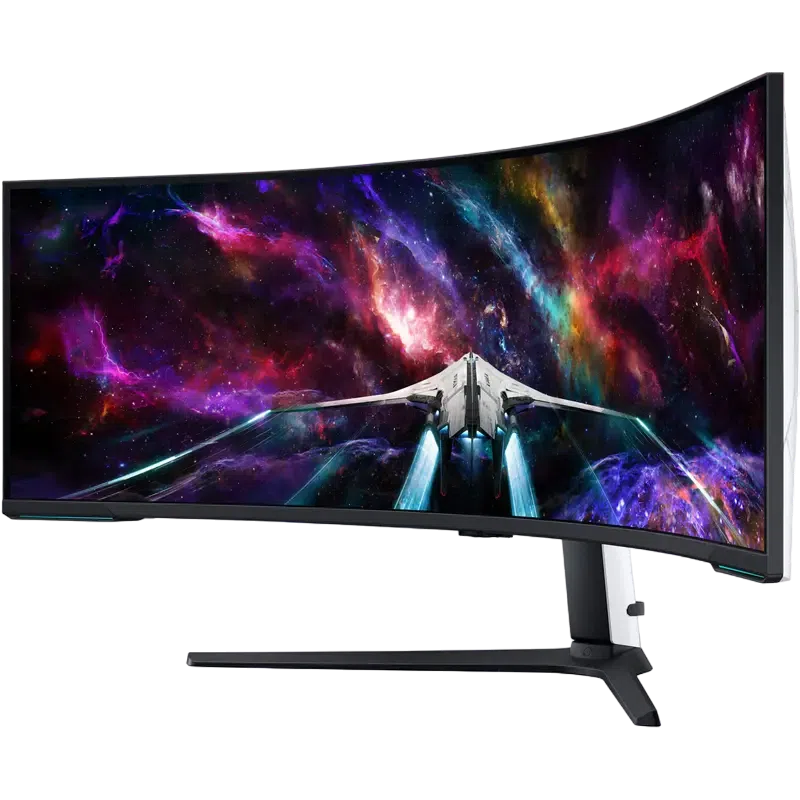 57" Игровой монитор Samsung S57CG95, VA 7680x2160, Белый | Черный