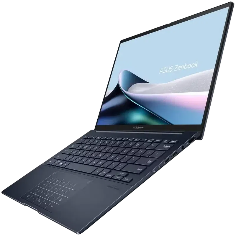 Laptop 14" ASUS Zenbook 14 OLED UX3405MA, Ponder Blue, Intel Core Ultra 7 155H, 16GB/1024GB, Fără SO