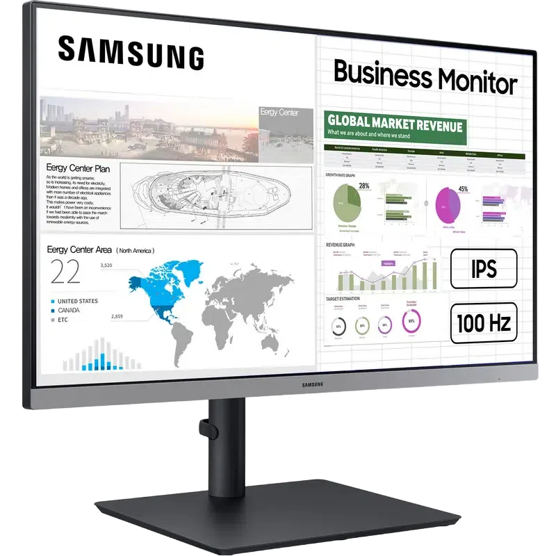 27" Monitor Samsung S27C430, IPS 1920x1080 FHD, Negru