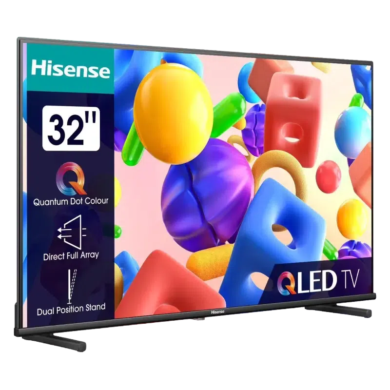 32" LED SMART TV Hisense 32A5KQ, QLED 1920x1080 FHD, VIDAA OS, Black