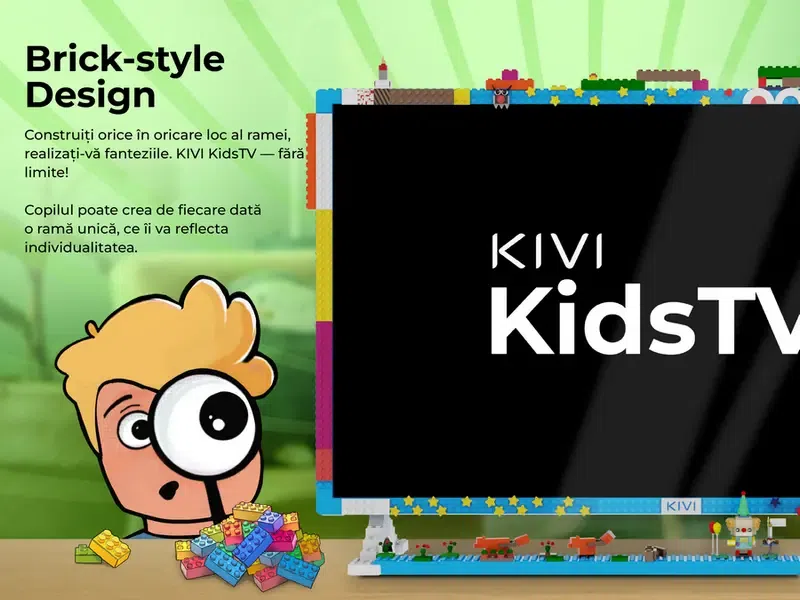 32" LED SMART Телевизор KIVI KidsTV, 1920x1080 FHD, Android TV, Синий