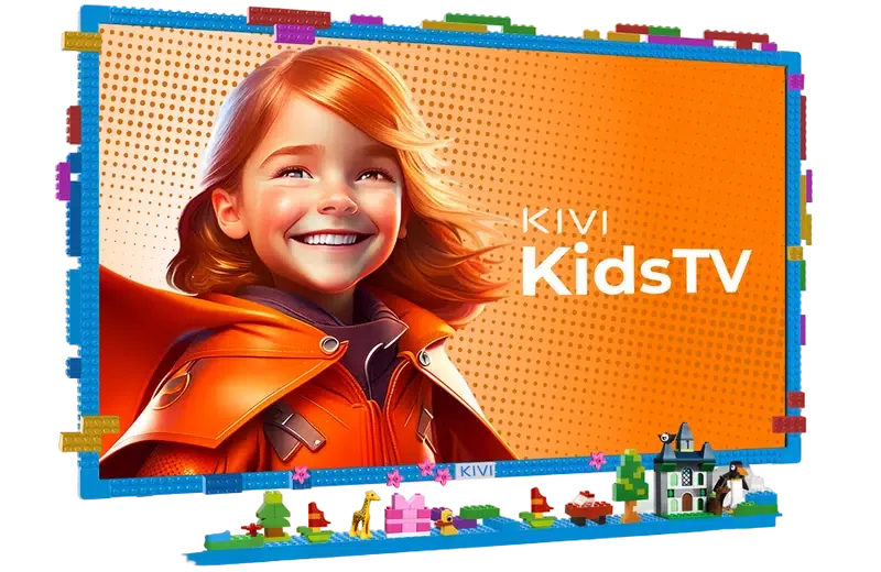 32" LED SMART Телевизор KIVI KidsTV, 1920x1080 FHD, Android TV, Синий