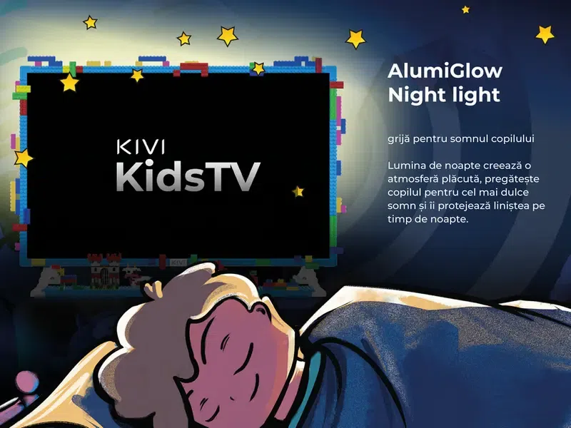 32" LED SMART Телевизор KIVI KidsTV, 1920x1080 FHD, Android TV, Синий