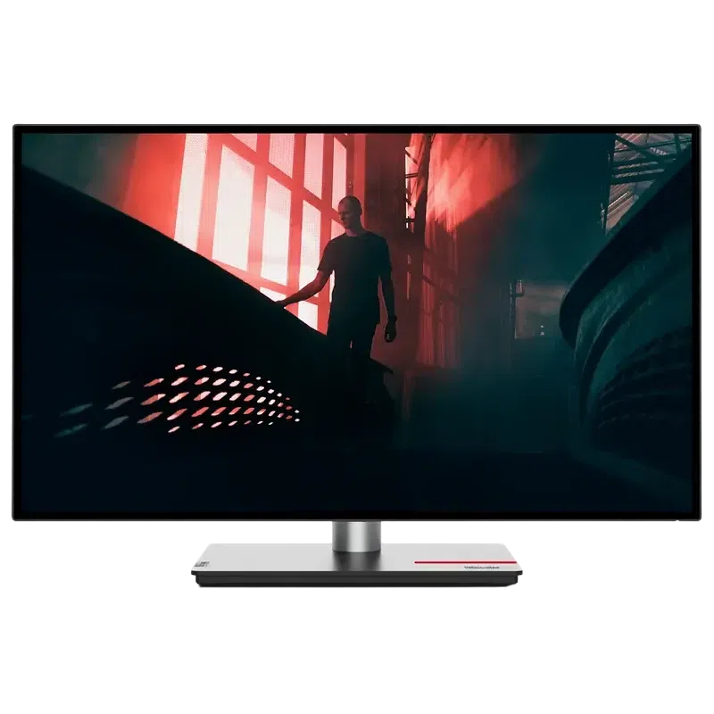 27" Monitor Lenovo P27q-30, IPS 2560x1440 WQHD, Negru | Gri